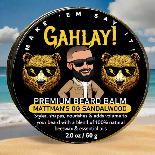 Mattman's OG SANDALWOOD Beard Balm by GAHLAY! | Signature Blend w/ FREE shipping | Greenville, SC | The Rise Guys