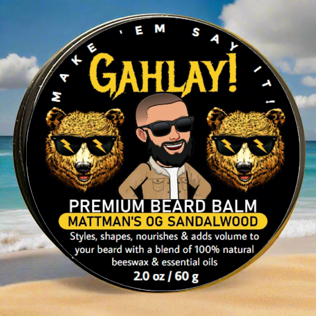 Mattman's OG SANDALWOOD Beard Balm by GAHLAY! | Signature Blend w/ FREE shipping | Greenville, SC | The Rise Guys