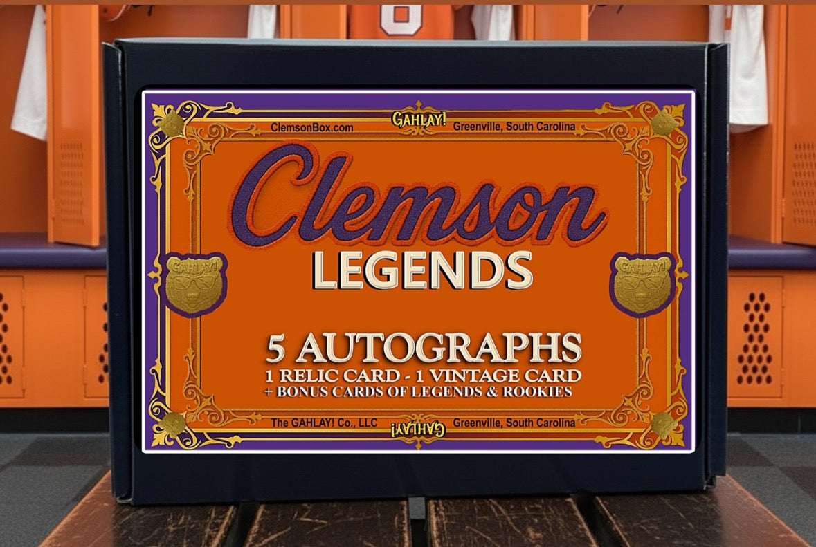 GAHLAY! Clemson Tigers Legends Sports Cards Mystery Box with 5