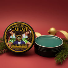 Load image into Gallery viewer, Bergamot Rizz Hair Pomade texture and application - citrus woodsy scent pomade