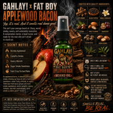 Load image into Gallery viewer, GAHLAY! x Fat Boy Applewood Bacon Beard Oil