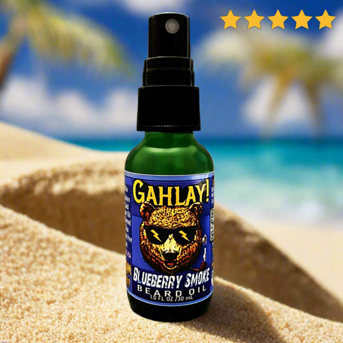 GAHLAY! Blueberry Smoke Beard Oil - blueberries, smoky pipe, gentle vanilla | Greenville SC | Free shipping
