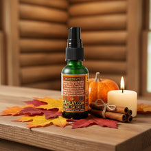 Load image into Gallery viewer, Fall’s here, so smell legendary. GAHLAY! Spiced Pumpkin Beard Oil blends cinnamon, nutmeg, clove &amp; vanilla for a bold, cozy autumn beard.