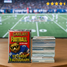 Load image into Gallery viewer, Mystery football cards, Football card collection featuring NFL legends rookies Hall of Famers and certified autograph cards