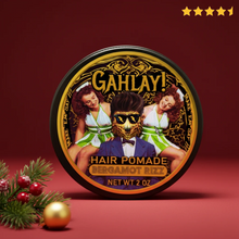 Load image into Gallery viewer, GAHLAY! Bergamot Rizz Hair Pomade 2oz can - natural conditioning pomade for soft manageable hair