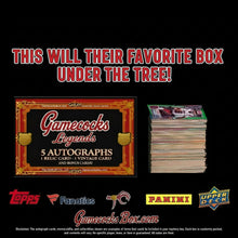 Load image into Gallery viewer, South Carolina Gamecocks football cards featuring LaNorris Sellers, Deebo Samuel, Jadeveon Clowney, Nyck Harbor, George Rogers, Sidney Rice, and Alshon Jeffery possible pulls in the GAHLAY! Gamecocks Legends Mystery Box. GAMECOCKSBOX.com