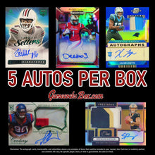 Load image into Gallery viewer, South Carolina Gamecocks football cards featuring Xavier Legette, Spencer Rattler, LaNorris Sellers, Deebo Samuel, Jadeveon Clowney, Nyck Harbor, George Rogers, Sidney Rice, and Alshon Jeffery possible pulls in the GAHLAY! Gamecocks Legends Mystery Box. GAMECOCKSBOX.com