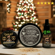 Load image into Gallery viewer, &quot;Premium Sandalwood Beard Butter by GAHLAY!, infused with essential oils and Shea &amp; Mango Butter for beard care&quot;