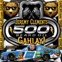 Load image into Gallery viewer, Exclusive Jeremy Clements 500 Beard Oil Bundles by GAHLAY! | Free Shipping 🏁 NASCAR